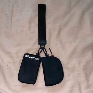 NWOT Lululemon dual pouch wristlet